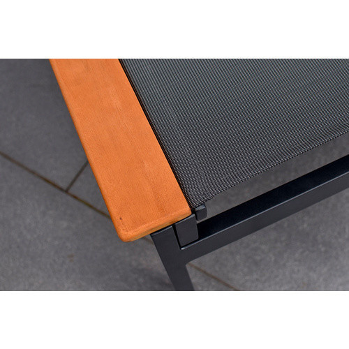 Merxx Gartenliegen-Set Paxos, 3-tlg., Akazie und Aluminium, grau - Bild 1