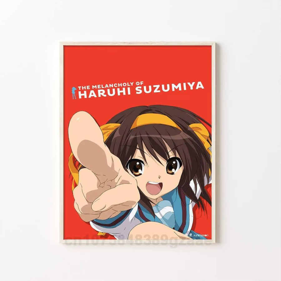 The Melancholy Of Haruhi Suzumiya Anime Poster Aufkleber, wasserfester Wandkunstdruck in Multicolour für deine Wohnzimmer und Schlafzimmer Dekoration - Bild 6