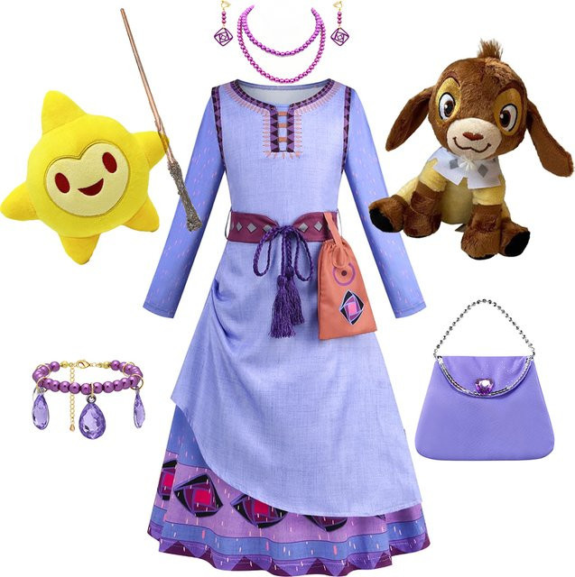 PAMABIBI Prinzessin Fantasy Kleid, 3-teiliges Set, Rollenspielkleidung - Bild 1