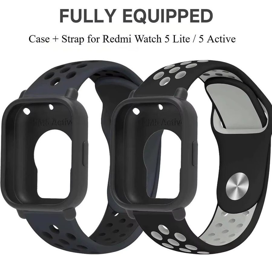FancyWrist Uhrenarmband Silikon, 22 mm, zweifarbig, Redmi Watch 5 Active/5 Lite - Bild 6