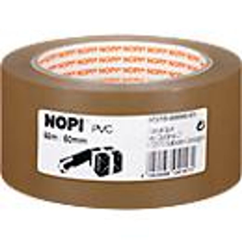 Nopi PVC Packband 57215, braun, Breite: 50 mm, 6 Rollen - Bild 4