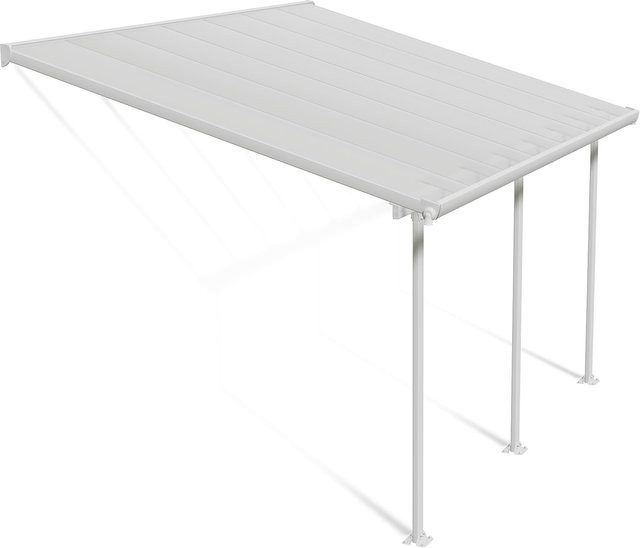 Palram Canopia Feria Terrassenüberdachung Weiß B: 425 cm, T: 300 cm, H: 260-305 cm - Bild 3