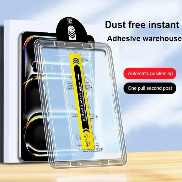 Xiaomi Gehärtetes Glas mit Auto Alignment Kit für Redmi Pad Pro, Pad 7, Pad 6 Pro und Pad SE, Transparent - Bild 1
