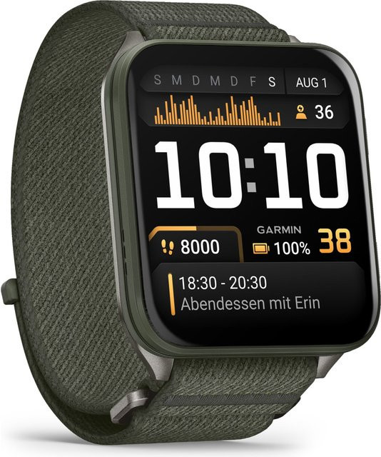 Garmin Smartwatch, Moosgrün, Titan, Saphirglas, 41 mm, Unisex - Bild 2