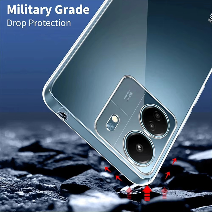 Ultradünne transparente Handyhülle aus weichem TPU für Xiaomi Redmi 15 5G, 14C, 13C, 12C, 10C, 9C und Redmi Turbo 4 K90 K80 K70 Pro Ultra - Bild 3