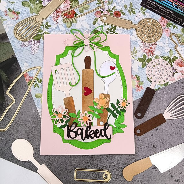 Alinacutle Metall-Stanzform in Silber für Scrapbooking, Bastelarbeiten und DIY-Grußkarten - Bild 1