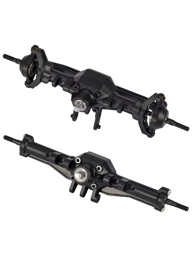 9IMOD TRX4M Vorder- und Hinterachsensatz komplett mit Servohalterung, 1/18 - Bild 5