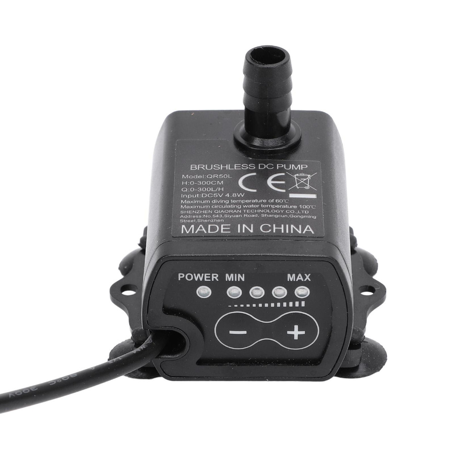 CosyHome Tauchwasserpumpe für Aquarium und Springbrunnen mit Durchflussregulierungsfunktion und USB-Schnittstelle DC 5V 4,8W - Bild 2