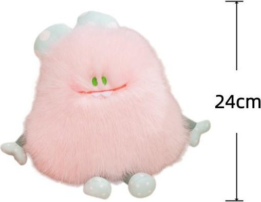 Yiran toy Alien Monster Kleines Monster Plüsch Schlüsselanhänger, Rosa/Pink - Bild 1