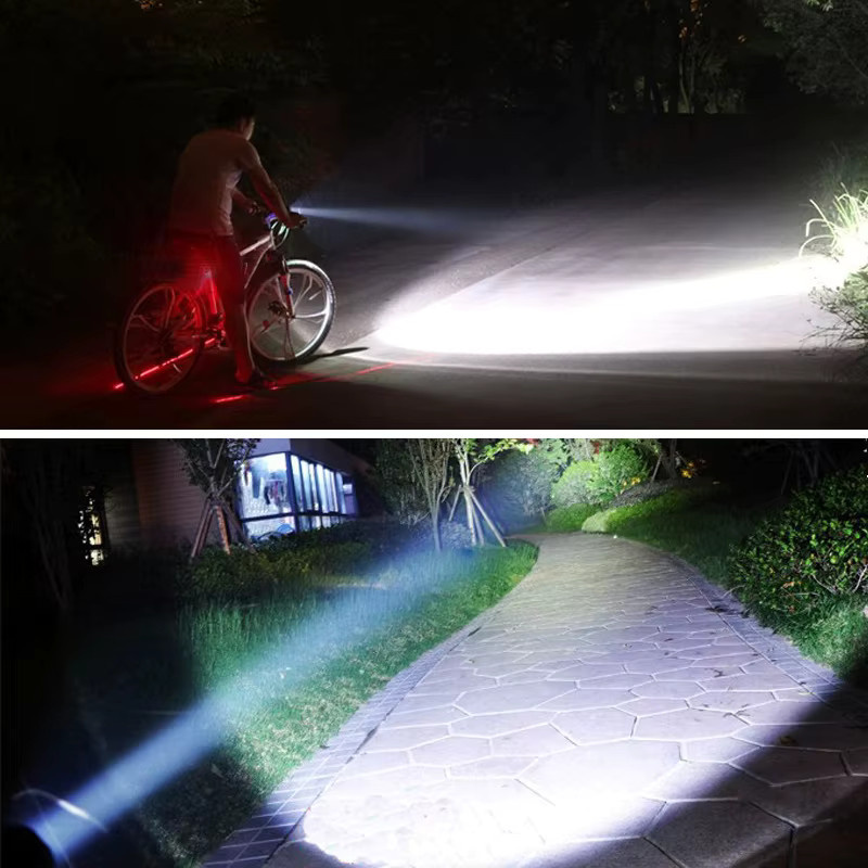 VASTFIRE Taktische LED Taschenlampe mit 2500LM und RGB-Lichtfunktionen in Schwarz - Bild 2