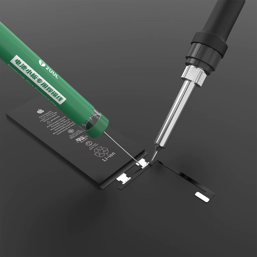 2UUL SC39 Zinn Draht für iPhone und Android Handy Batterie Reparatur, Silber, 0,8 mm x 3 m - Bild 2