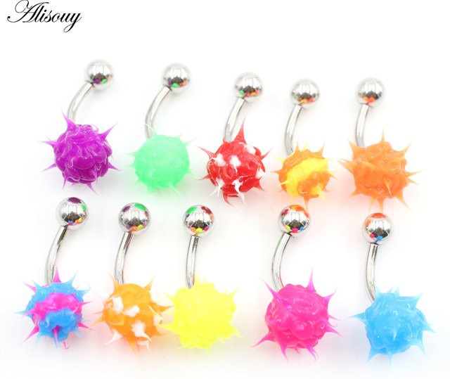 Alisouy Bauchnabelpiercing Edelstahl, Silber, Damen - Bild 1