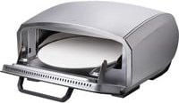 Unold Enzo Pizzaofen elektrisch in Edelstahl und Schwarz mit Cordierit-Pizzastein und Timer - Bild 2