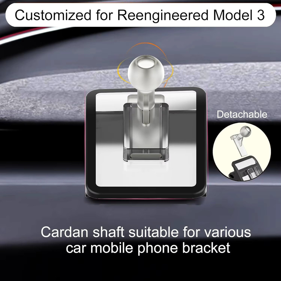 TEEQ Magnetische Handyhalterung aus Metall für Tesla Model 3 Highland und Model Y 2019-2024, Einstellbarer Telefonhalter für dein Auto - Bild 4
