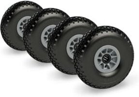 Fetra PU-Bereifung Pannensicher, Schwarz, 4 Stück, Durchmesser: 26 cm, Breite: 8,5 cm - Bild 1