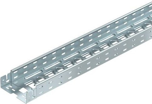OBO Bettermann Kabelrinne in Silber, B/H/L: 150,00 mm x 60,00 mm x 3 m - Bild 1