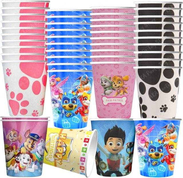 TAKARA TOMY Paw Patrol Tasse Cartoon Einweg Papier Trinkbecher - Bild 1