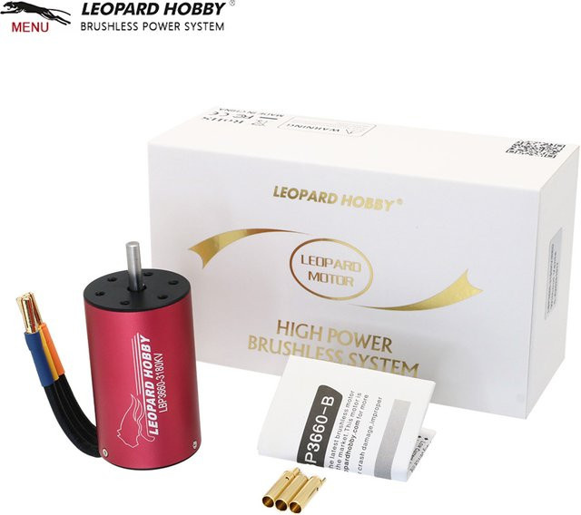 Leopard Hobby Brushless Motor, Wasserdicht, 5,0mm Schaft, für 1:10 RC Auto - Bild 1