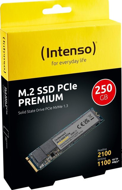 Intenso Premium Interne M.2 NVMe PCIe SSD 250 GB Schwarz - Bild 3