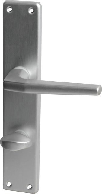 Alpertec Langschildgarnitur Tanja-LS für Bad- und WC-Türen in Silber Aluminium - Bild 1