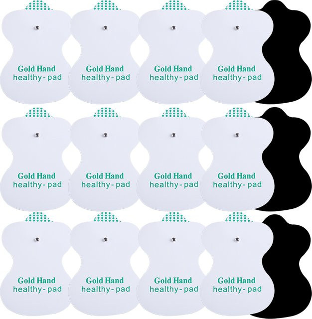 Elektrodenpads für TENS-Akupunkturgel zur Anwendung an digitalen Therapiegeräten und Massagegeräten, Farbe: Weiß, B/T/H: 8,0 x 5,5 cm - Bild 1