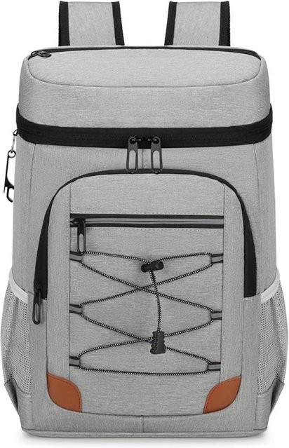 TOMTOP JMS Kühlrucksack grau, isoliert und auslaufsicher mit Lunchfach und wasserabweisender Oberfläche - Bild 1