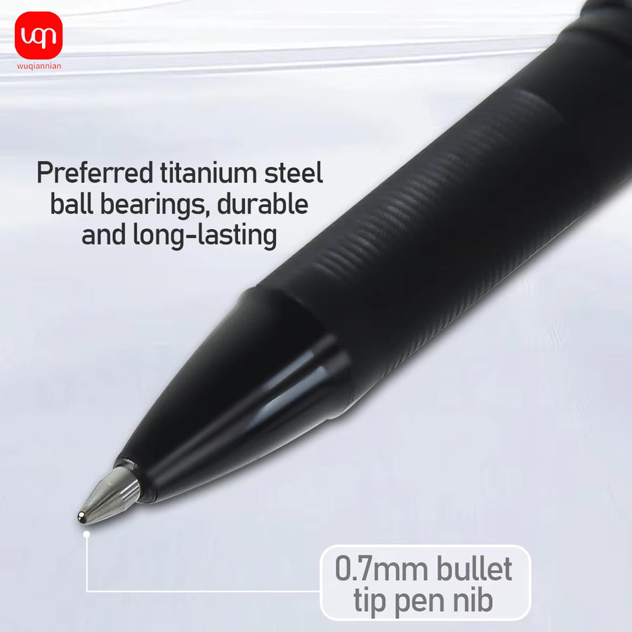 WQN Gelschreiber mit schwarzer Tinte und 0,7 mm Spitze für Schule und Büro - Bild 2