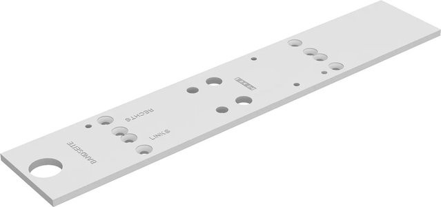Geze Montageplatte in Weiß für Türschließer TS 4000-TS 5000, Artikelnummer 1400-0001 - Bild 1