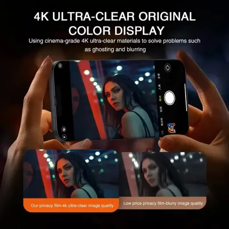 4er-Pack Anti-Spy Displayschutzfolie aus gehärtetem Glas für Apple iPhone 14 Pro Max, 14, 13 und 11 in Transparent - Bild 3