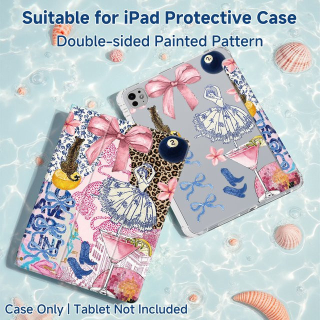 Apple iPad Hülle mit Stiftschlitz in Multicolour für iPad Air 6/5/4, iPad Pro 12.9/13 M4 M2 und iPad Mini 7 - Bild 1