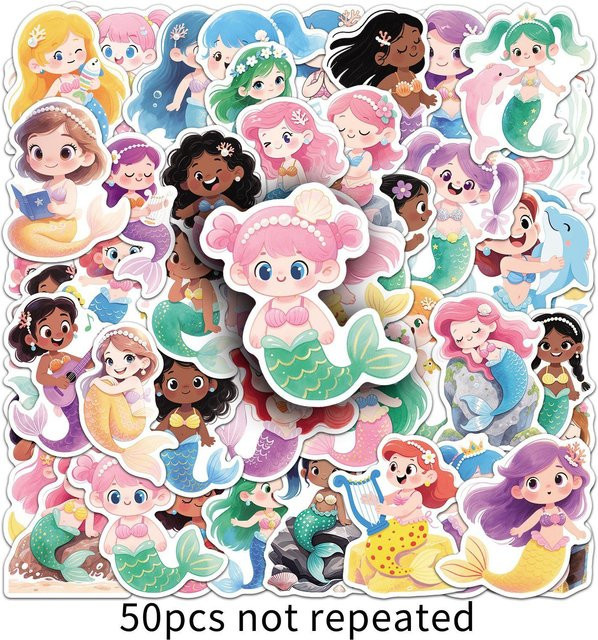 50er Set Car Beautiful Stickers Multicolour - Bild 1