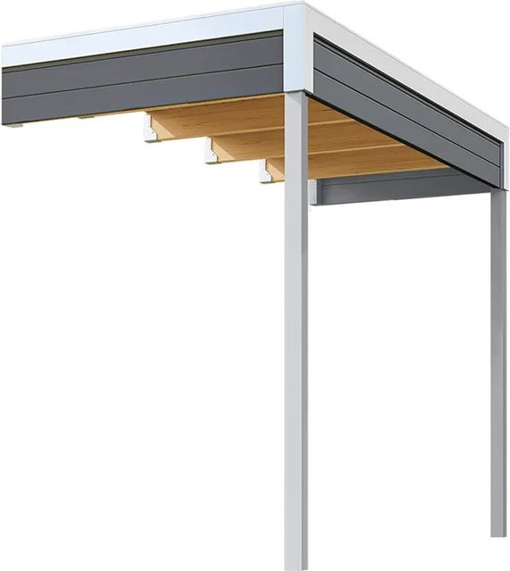Weka Anbau 1 für Gartenhaus Batu 3 in Dark Grey, B: 300 cm, T: 150 cm - Bild 1