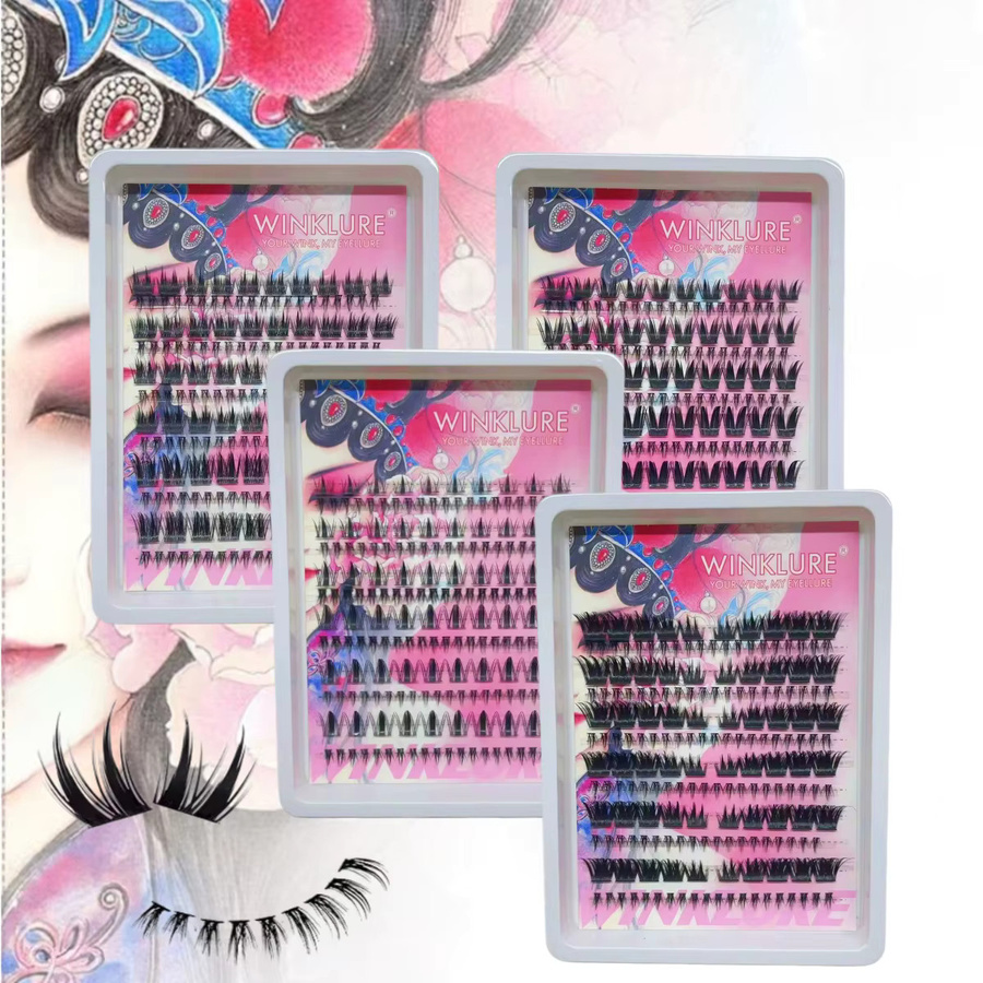 WINKLURE Manga Cat-Eye-Stil Wimpern, Black, Natürlich, Unisex - Bild 5