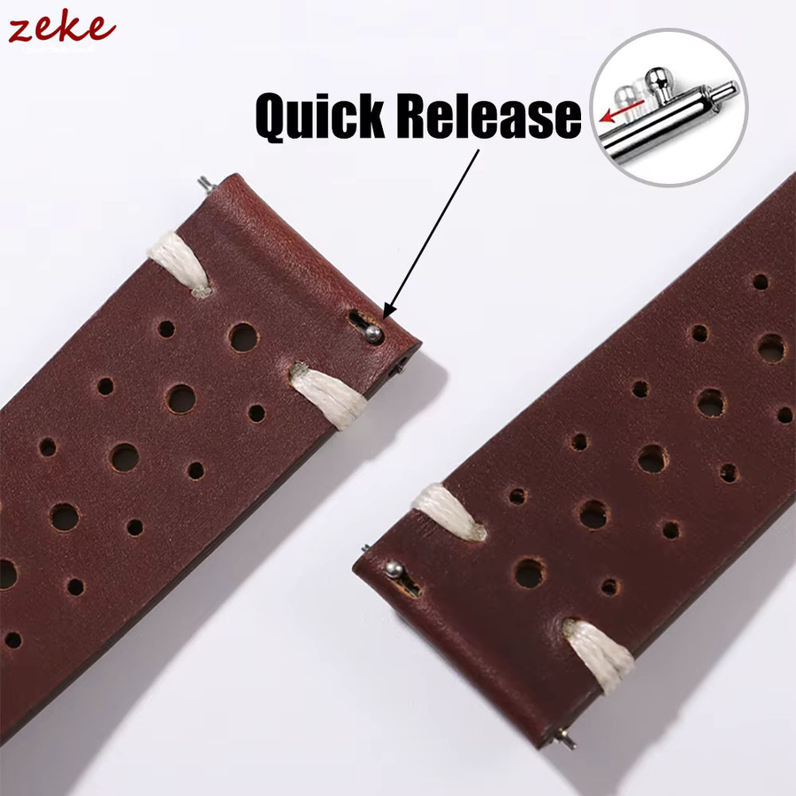 Uhrenarmband Rindsleder, Ölwachs Leder, Unisex - Bild 4