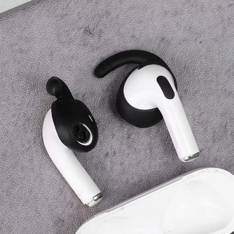 3/1 Paar Silikon-Ohrbügel für Apple AirPods 4, weiche Anti-Drop-Haken in Transparent - Bild 4