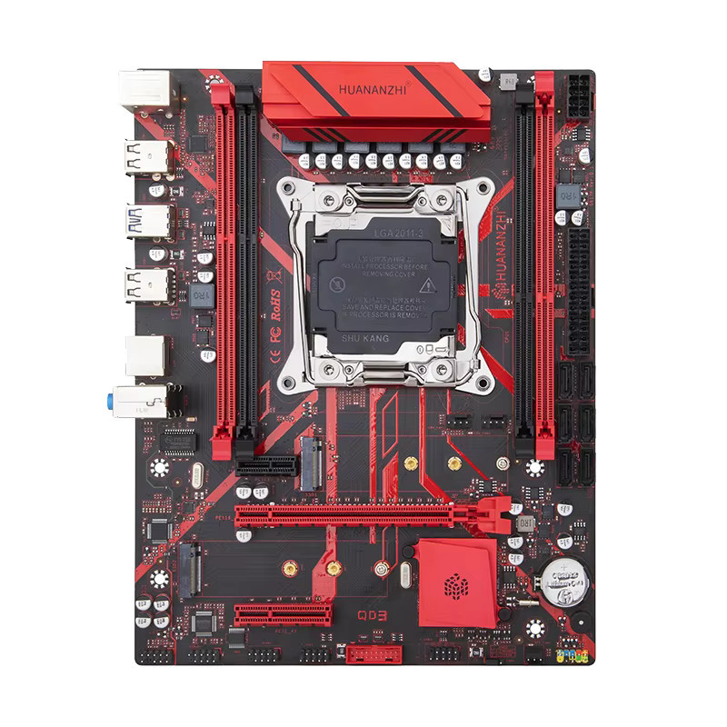 HUANANZHI X99-QD3 Motherboard-Set mit Xeon E5 CPU, DDR3 ECC RAM und M.2 NVMe für dein Gaming-PC DIY-Kit in Schwarz - Bild 2