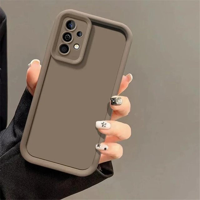 Samsung Galaxy A55 5G Schutzhülle in Braun mit mattem Anti-Sturz Design - Bild 1