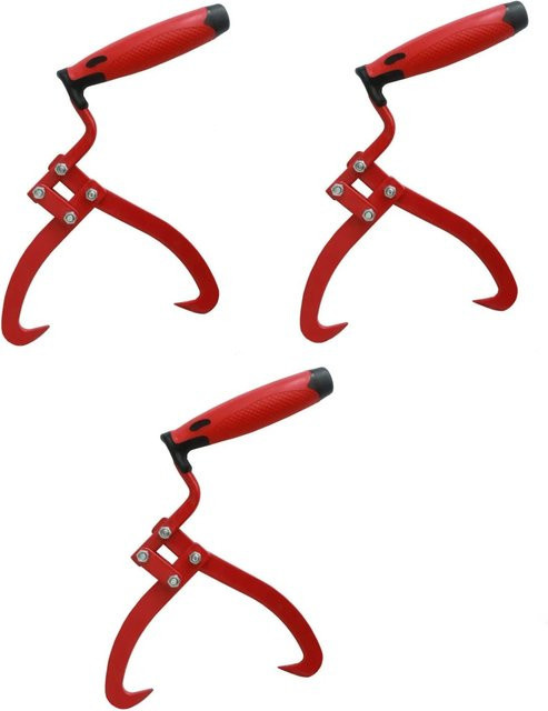 TrutzHolm 3er Set Handpackzangen in Rot für die manuelle Holzzange - Bild 1