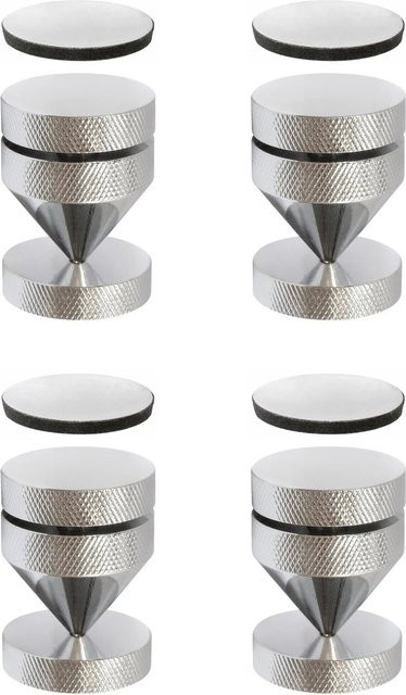 Dynavox Lautsprecher Spikes 4er Set in Chrom Silber bis 60 kg - Bild 1