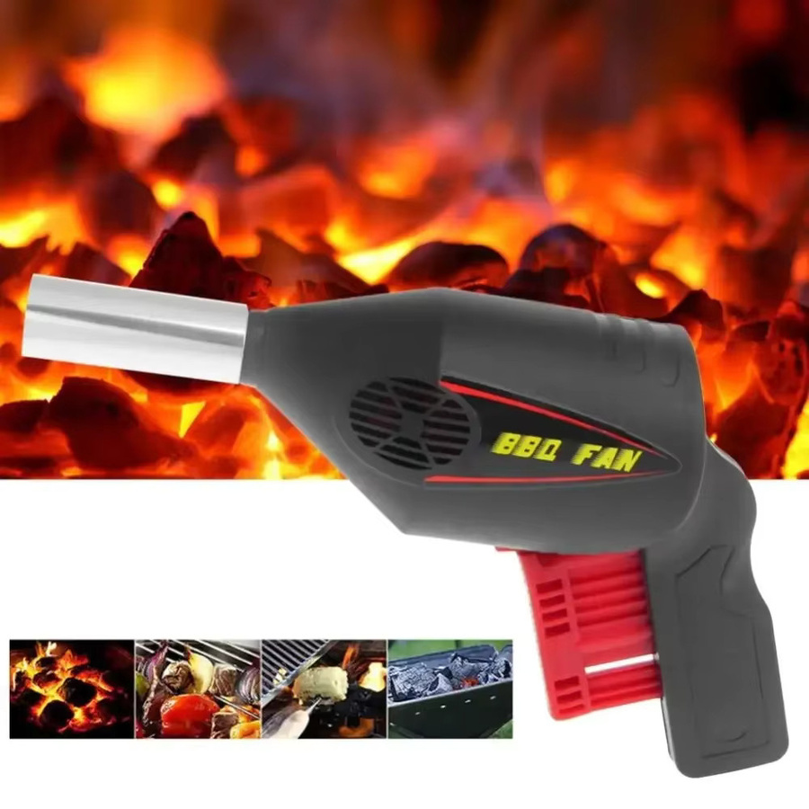 Manuelles BBQ Luftgebläse von DUTRIEUX in Schwarz zur Zündung von Holzkohle - Bild 2