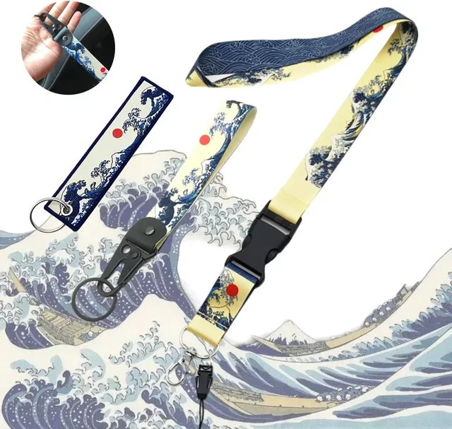 Schlüsselanhänger Hokkaido Waves Series, Nylon, Unisex - Bild 1