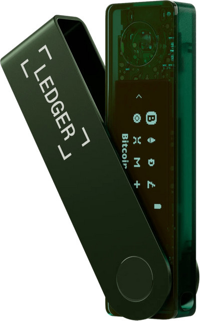 Ledger Nano X Hardware-Wallet mit Bluetooth und USB-C in Emerald Green - Bild 1