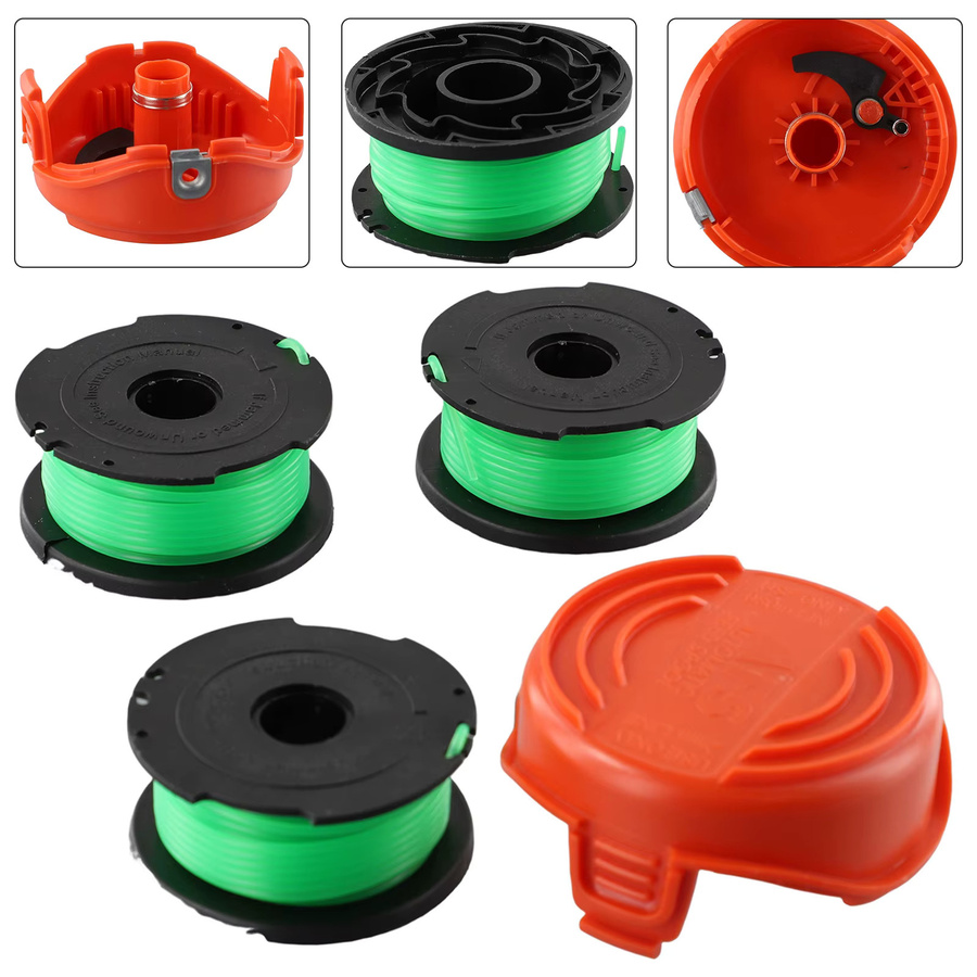 Black+Decker Ersatzteil-Set mit Spulenkappe und 3 Spulen Trimmer Spulenfaden für GL7033 GL8033 GL9035 - Bild 3