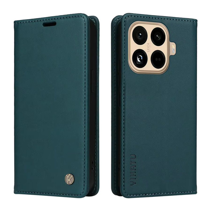 Magnetische Leder-Kartenhülle für Xiaomi 17T Pro 5G in Rot mit Wallet-Funktion - Bild 3