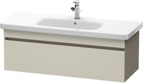 Duravit Waschtischunterschrank DuraStyle in Taupe/Beige, wandhängend mit 1 Auszug, Breite: 113 cm, Tiefe: 44,8 cm, Höhe: 39,8 cm - Bild 1