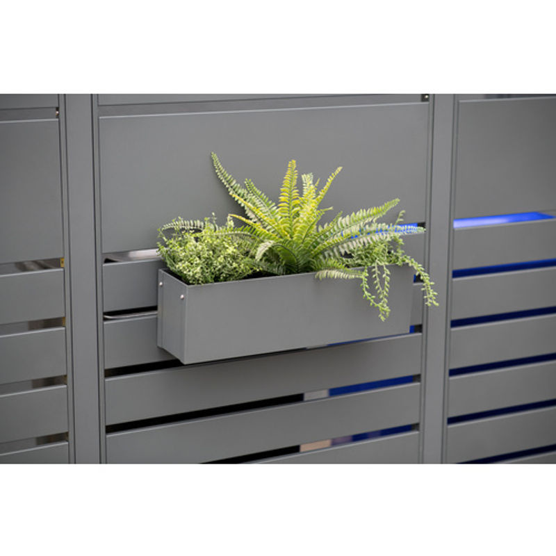 Westmann Blumenkasten Planum Metall Anthrazit B/T/H: 50 x 12 x 16 cm - Bild 4