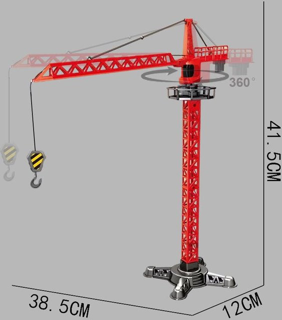 Linyi toy car Turmdrehkran, Baustellenmodell, Fahrzeuge, 1:55, ab 3 Jahre - Bild 1