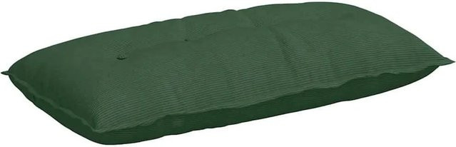 vidaXL Rückenkissen aus Cordstoff in Grün, B: 100 cm, H: 50 cm - Bild 1