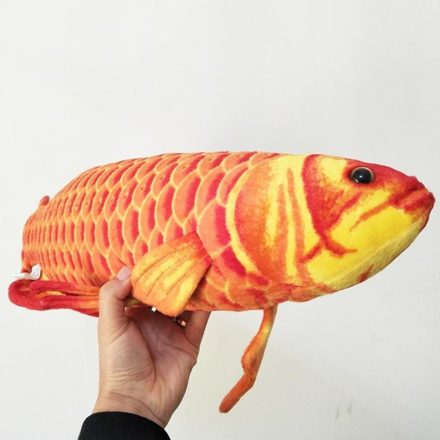 Simulation Arowana Fisch Plüschtier, Stofftier, 60cm, ab 18 Jahre - Bild 1