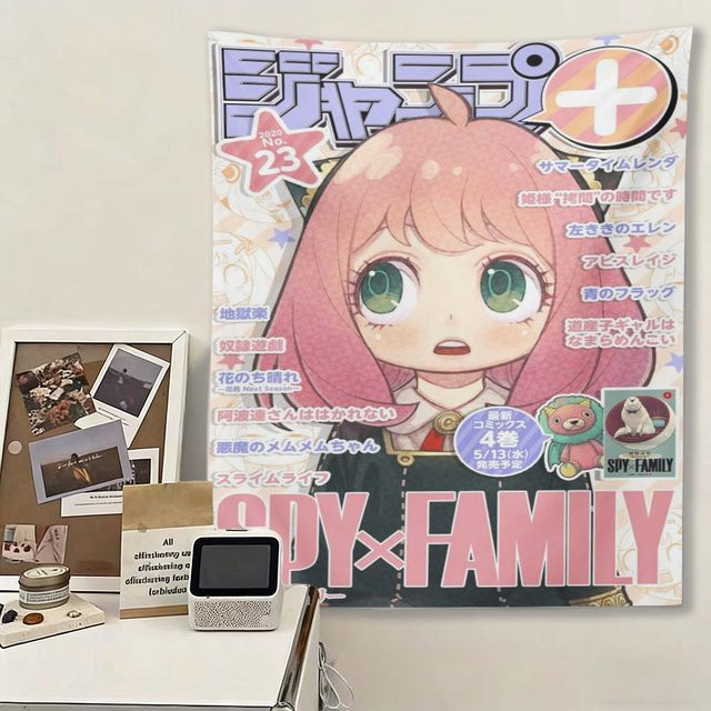 Spy X Family Anya Forger Wandteppich von JMG Household Supplies, Manga Illustration Wandbehang in Multicolour, Breite: 60 cm, Höhe: 90 cm - Bild 1